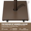 Crestlive Products Patio Umbrella Base 40lbs Umbrella Stand with Wheels Heavy Duty Concrete Stand - 4 of 4