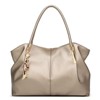 Women's Tote Bag Bags, Large Leather Shoulder Bag Purse Top Handle Hobo Handbag Gray - 3 of 3