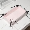 Anna-Kaci Rectangular Organizer Tray with Checkered Ribbon Tie Corners 4x8x2in - 2 of 4