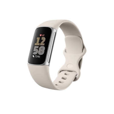 Fitbit Charge 6 - Porcelain / Silver Aluminum : Target