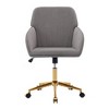 Ridstar Adjustable Office Chair with Backrest Seat For Bedroom-Gray - 2 of 4