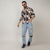 Campus Sutra Men Men's Beige & Black Paint Strokes Shirt - 3 of 3