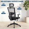 GustoWave Ergonomic Desk Chair Reclining, High Back Mesh Office Chair, Space-Saving Flip-Up Arms, Adjustable Headrest & Recline - 4 of 4