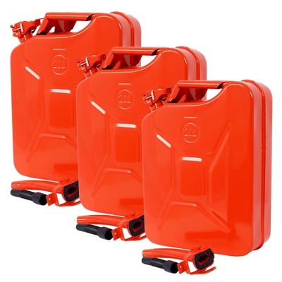 20 Liter/5 Gallon Fuel Can With Flexible Spout Portable Cans Petrol Diesel Storage Can Fuel Tank Steel Fuel Can
