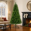 Racxily 6/7FT Unlit Artificial Christmas Tree , PVC Full Branches, Classic Green Holiday Tree with 4-Leg Plastic Stand - 2 of 4