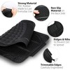 Zone Tech All Weather Rubber Car Interior Floor Mats 3-Piece Trimmable Waterproof Black Heavy Duty Interior Floor Mats Universal Fit - 4 of 4