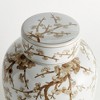 Plum & Post Province Empress Lidded Ginger Jar - Brown & White Ceramic - 3 of 4