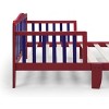 PAGED Toddler Bed Wooden Baby Bed Frame with 4 Side Guardrails and Low Rise Design for Bedroom - 4 of 4