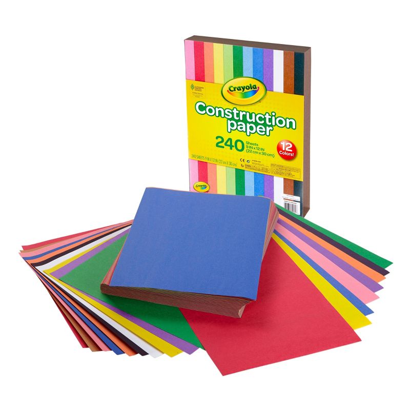 Crayola 240-Sheet Construction Paper 12-Color, 3 of 8