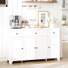 homfan 55" Large Sideboard Buffet Cabinet with 3 Drawers & Doors Farmhouse Kitchen Storage Cabinet - 3 of 4