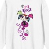 Growing Up Creepie I <3 Bugs Crew Neck Long Sleeve White Adult Sweatshirt - image 2 of 3