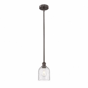 Bella - 1 Light Stem Hung Mini Pendant In Industrial Style-9 Inches Tall and 5.5 Inches Wide - 1 of 1