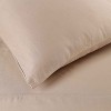 Premium Cotton 300 Thread Count Solid Pillowcase Set of 2 by Blue Nile Mills - 3 of 3