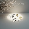 Small Huggie Hoop Earrings for Women 14kt Gold Plated CZ Body Jewelry by Ginger Lyne Collection - 3 of 4