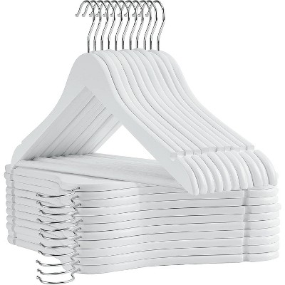 Paaaawaters Wooden Hangers - 30 Pack - Clothes Hanger for Daily Used,Smooth Finish Wood Hanger
