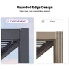 PURPLE LEAF  Outdoor Louvered Pergola with Adjustable Metal Roof for Patio Backyard Garden Grey Hardtop Gazebo - 4 of 4
