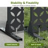 Dovelina Metal Outdoor Privacy Screen Freestanding Garden Privacy Screen - 72"x47" - 3 of 4