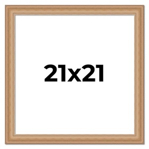 PosterPalooza | Square Weathered Yellow Picture Frame - UV Acrylic, Foam Board Backing, Hanging Hardware - 1 of 4