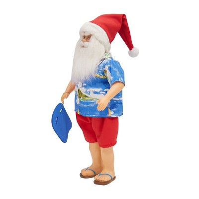 Season's Designs Christmas 18In (45Cm) Standing Hawaiian Santa Hold