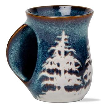 tagltd Forest Left-Handed Handwarmer Mug Coffee&Tea Mug Stoneware 16 oz