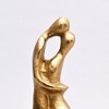 TopComfy Decorative Object Gold Polished Aluminum Dancing Angel Sculpture Elegant Accent for Home Decor, Gold, 5"*3"*12" - 4 of 4