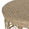 3pc Bruce Outdoor Wicker Chat Set with Cushions Light Brown/Beige - Christopher Knight Home: PE Rattan, UV & Weather-Resistant - 4 of 4