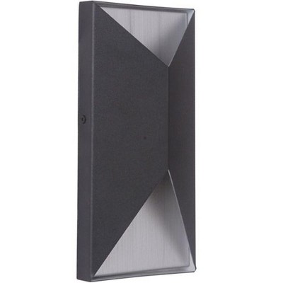 Craftmade Lighting Peak 2 - Light Wall Light in  Matte Black/Brushed Aluminum