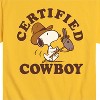 Men's - Peanuts - Certified Cowboy Short Sleeve Graphic T-Shirt - 2 of 4