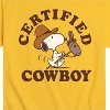 Men's - Peanuts - Certified Cowboy Short Sleeve Graphic T-Shirt - image 2 of 4