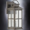 Urban Ambiance Luxury Transitional Outdoor Wall Sconce 14.25''H x 6''W,  Aged Pewter Finish,  Anaheim Collection, UHP1295 - 4 of 4