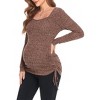 Women's Maternity Shirt Long Sleeve Crew Neck Top for Pregnancy - 4 of 4