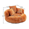 NicBex High Back Bean Bag Chair with 3 Pillows for Adults and Kids,Chenille Lazy Sofa for Living Room,Bedroom,Apartment - 3 of 4