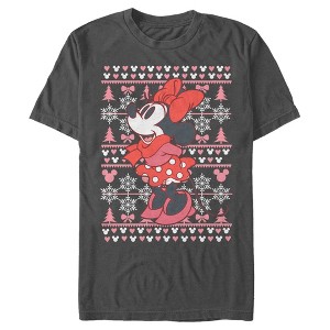 Men's Mickey & Friends Minnie Winter Sweater T-Shirt - 1 of 4