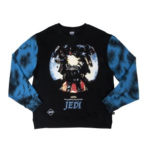 Star Wars Darth Vader Poster Polish Title Text Adult Black Crew Neck Long Sleeve Sweatshirt - 1 of 4