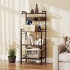 Tangkula Kitchen Bakers Rack w/ Power Outlet 4 Tiers Coffee Bar Table w/ 2 AC Outlets - 3 of 4