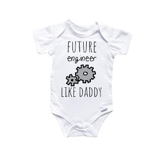 Engineer Onesie® Baby Boy Girl Clothes Infant Bodysuit Funny Cute Newborn 2 GS1 - 1 of 3