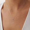 Cross Necklace for Women by Ginger Lyne Jesus on the Cross Religious Sterling Silver Pendant and Chain - 3 of 4