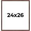 PosterPalooza | Classic Modern Brown Picture Frame - UV Acrylic, Foam Board Backing, Hanging Hardware - 2 of 4