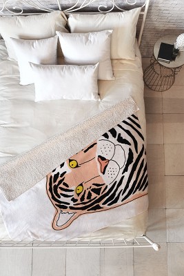 Allyson Johnson Wild Tiger Fleece Blanket, 50x60 - Deny Designs