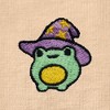 Dalix Sorcerer Frog Embroidered Cotton Relaxed Short Sleeve Tee T Shirt Womens - 4 of 4