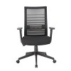 Linear Mesh Task Chair Black - Boss Office Products: Synchro-Tilt, Adjustable Arms, 275lbs Capacity - 3 of 4