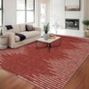 Indoor Modern Soft Washable Area Rugs with Stripped Lines Print for Bedroom Living Room - 2 of 4