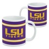 LSU Wordmark with Jersey Stripes Ceramic Coffee Mug Novelty Gift Mugs for Coffee Tea and Hot Drinks 11oz White - 2 of 4