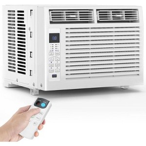 R.W.FLAME 10,000 BTU Window Air Conditioner Cools up to 450 Sq.ft, Remote Control, 6 in 1 Energy Saving Air Conditioner Window Unit, Easy to Install - 1 of 4