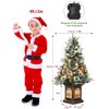 3 Ft Prelit Premium Snow Flocked Artificial Christmas Tree with 8 Mode Warm White Led - 2 of 4