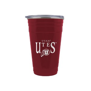 NCAA Utah Utes Tailgater Tumbler - 22oz: Stainless Steel, Acrylic Lid - 1 of 2