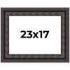 PosterPalooza | 3.5" Wide Ornate Black Picture Frame - UV Acrylic, Backing Board, Hanging Hardware Included - 2 of 4