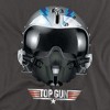 Top Gun Iceman Helmet Adult T-Shirt Charcoal - 2 of 4