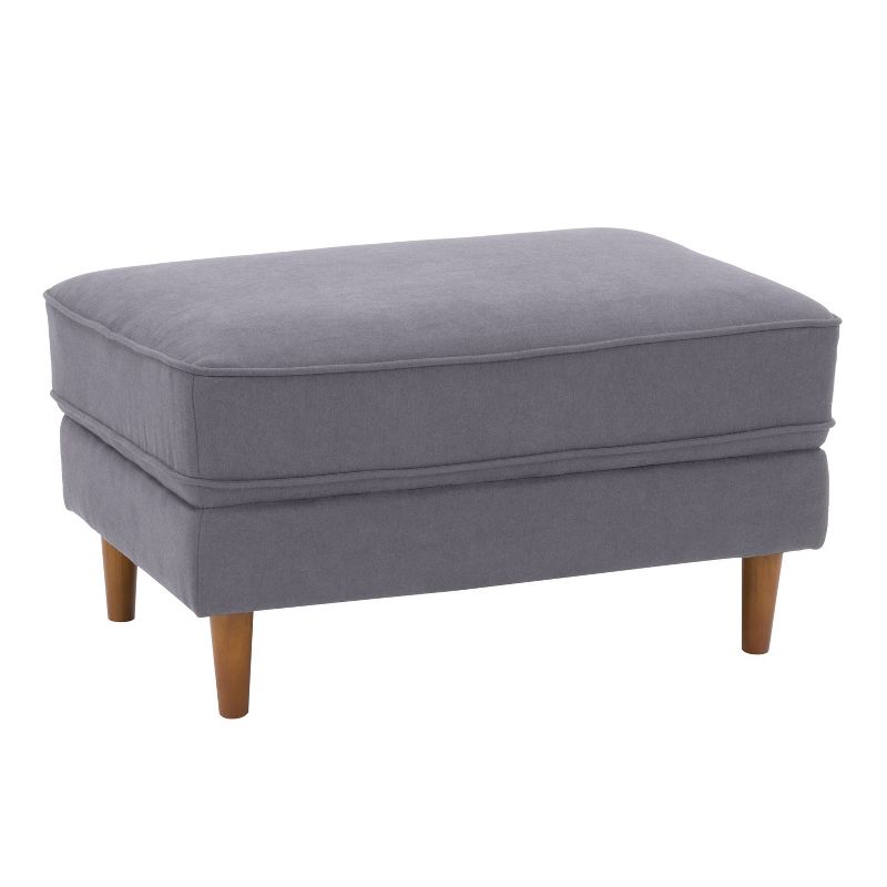 Mulberry Fabric Upholstered Modern Ottoman - CorLiving, 3 of 10