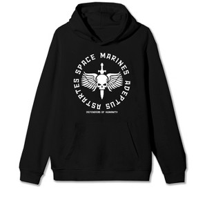 Warhammer 40000 Black Space Marines Men's Black Hoodie - 1 of 1